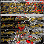 Custom Stitched White Navy Black Red-Gold 3D Pattern Design Snake Skin Print Sportswear Pullover Sweatshirt Hoodie