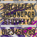 Custom Stitched White Navy Purple Black-Gold 3D Pattern Design Snake Skin Print Sportswear Pullover Sweatshirt Hoodie