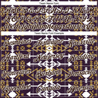 Custom Purple Brown-White 3D Pattern Design Western Cowboy Tribal Ethnic Sports Pullover Sweatshirt Hoodie