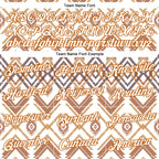 Custom White Texas Orange-Black 3D Pattern Design Western Cowboy Tribal Ethnic Sports Pullover Sweatshirt Hoodie
