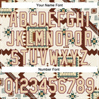 Custom White City Cream-Burgundy 3D Pattern Design Western Cowboy Tribal Ethnic Sports Pullover Sweatshirt Hoodie