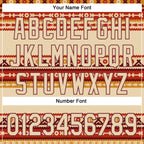 Custom City Cream Burgundy 3D Pattern Design Western Cowboy Tribal Ethnic Sports Pullover Sweatshirt Hoodie