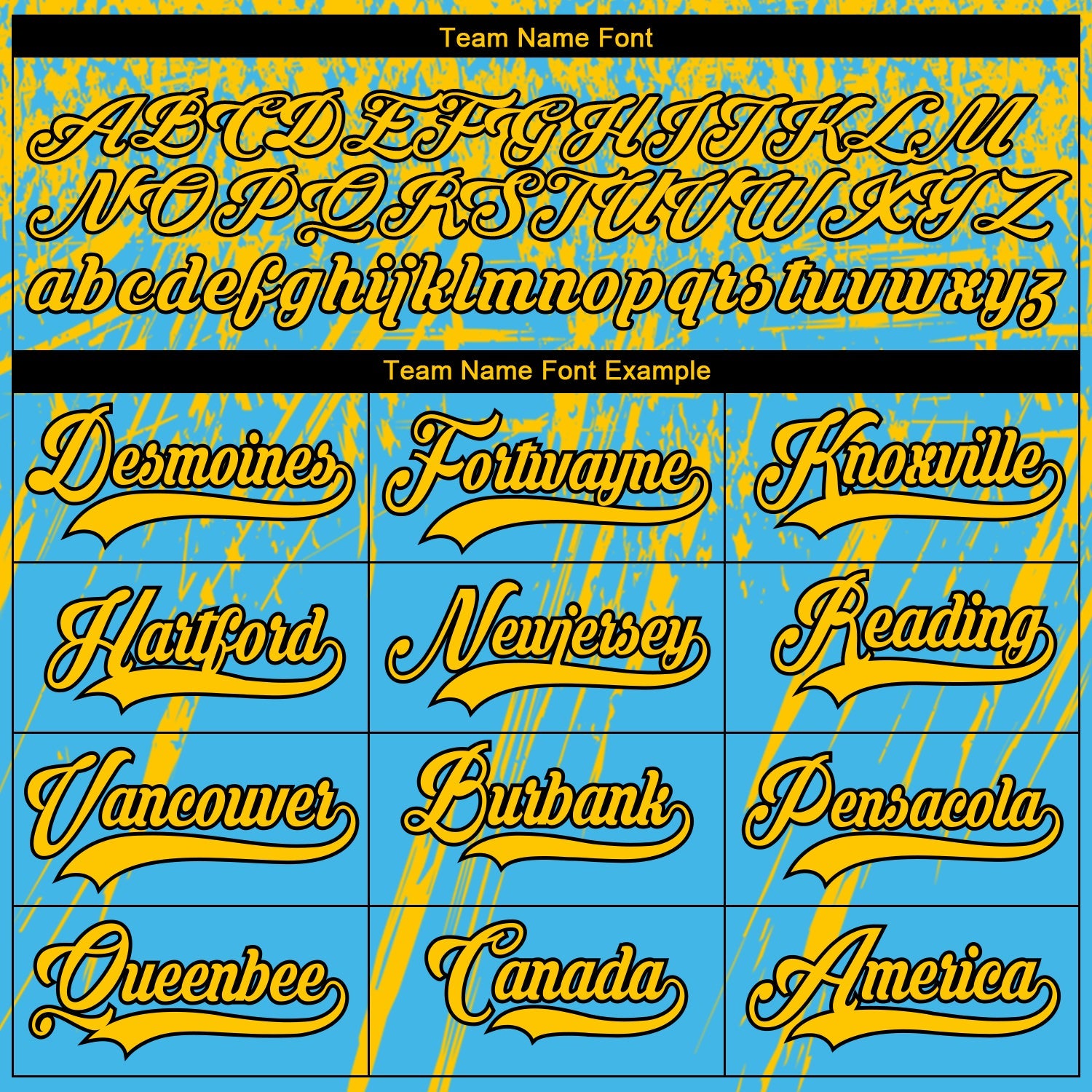 Custom Sky Blue Yellow Black-White 3D Splash Hockey Lace Neck Jersey