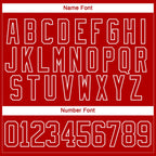 Custom Red Royal-White 3D Splash Hockey Lace Neck Jersey