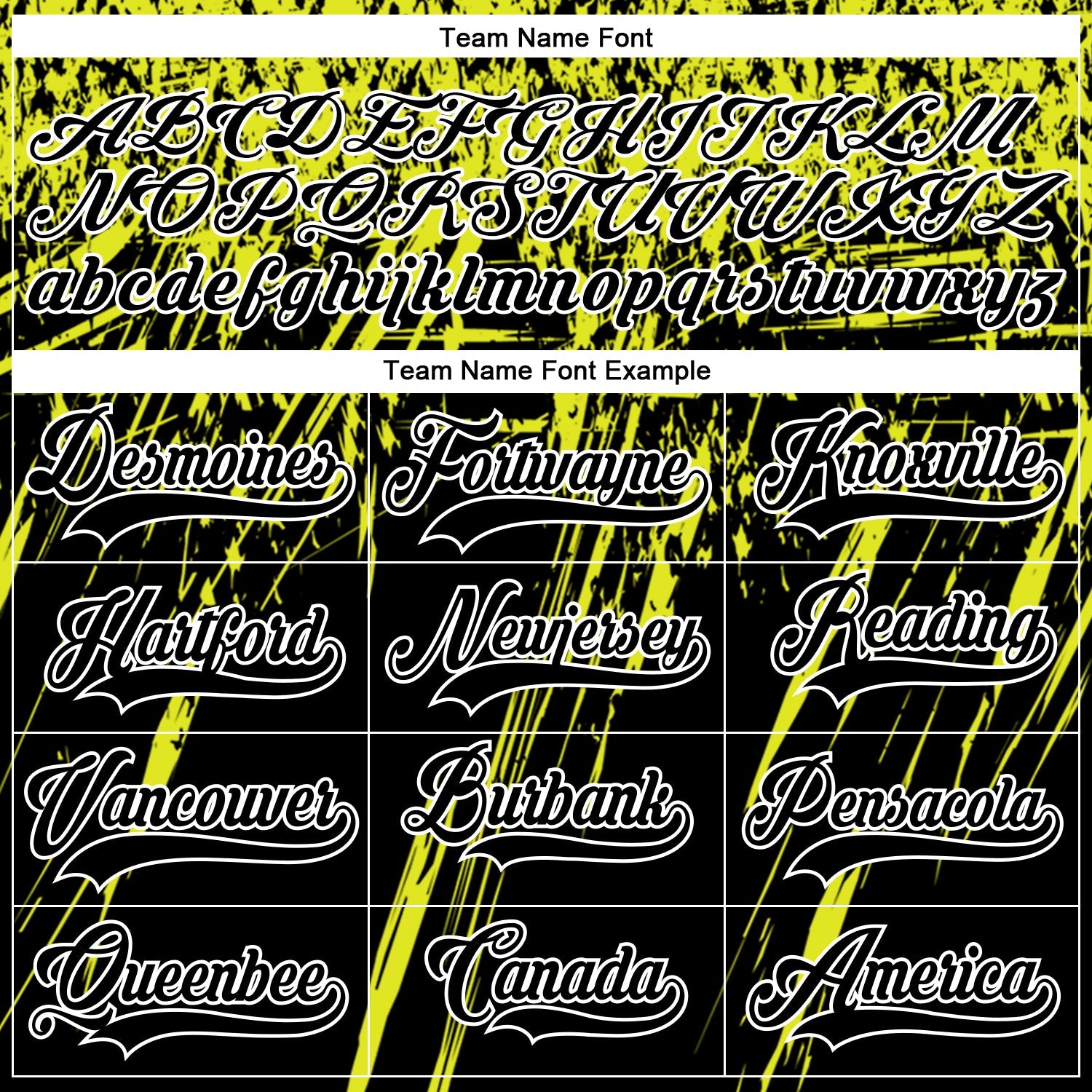 Custom Black Neon Yellow-White 3D Splash Hockey Lace Neck Jersey