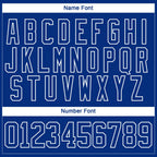 Custom Royal Light Blue-White 3D Splash Hockey Lace Neck Jersey