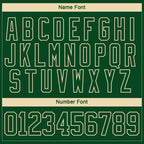 Custom Green Cream-Black 3D Splash Hockey Lace Neck Jersey