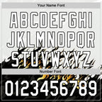 Custom White Black 3D Abstract Flame Sports Pullover Sweatshirt Hoodie