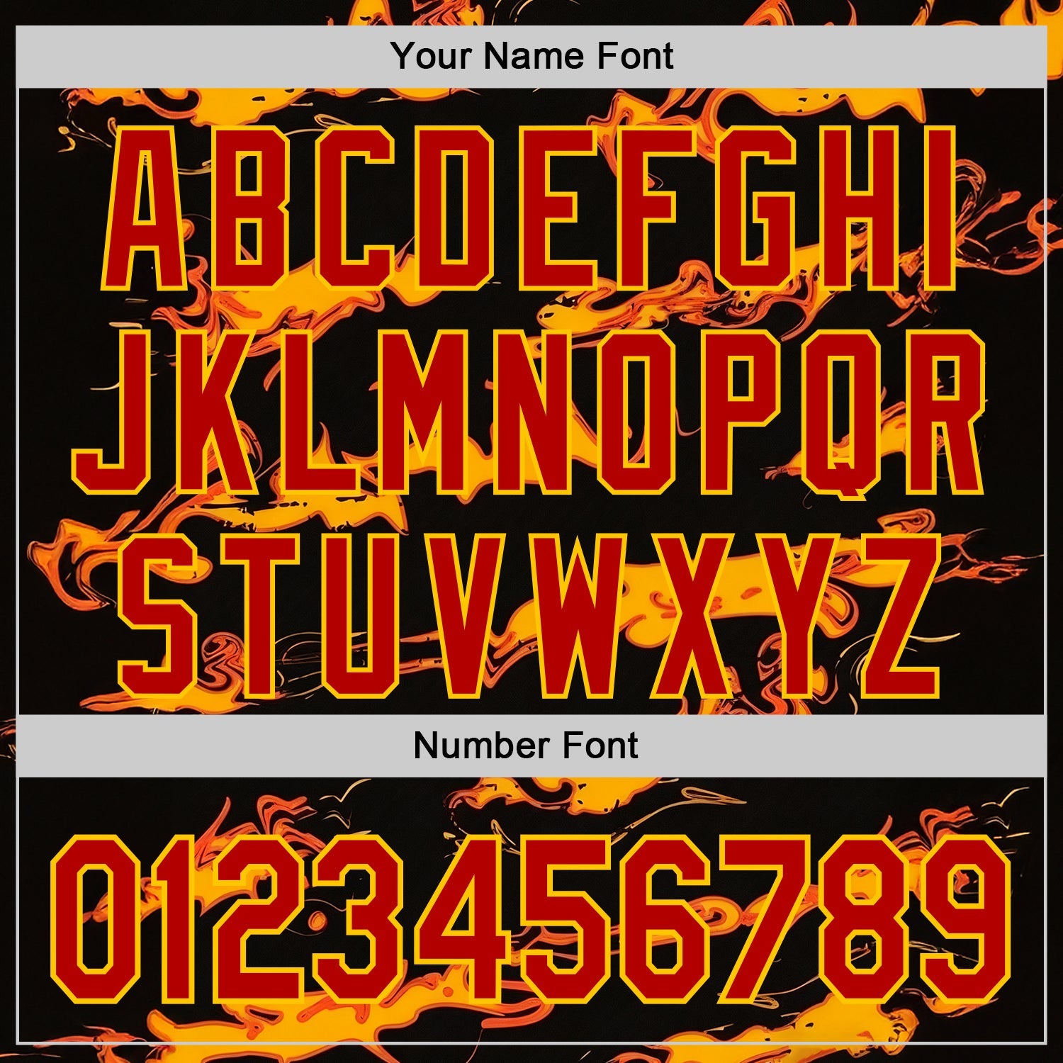 Custom Black Red-Yellow 3D Abstract Flame Sports Pullover Sweatshirt Hoodie