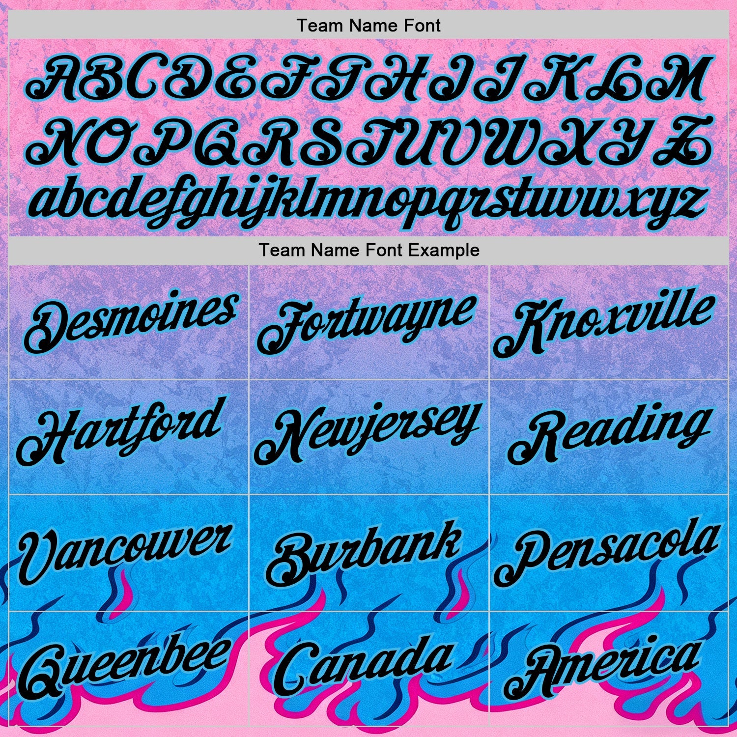 Custom Pink Black-Sky Blue 3D Abstract Flame Sports Pullover Sweatshirt Hoodie