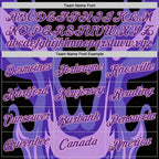 Custom Black Purple-Light Pink 3D Abstract Flame Sports Pullover Sweatshirt Hoodie
