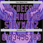 Custom Black Purple-Light Pink 3D Abstract Flame Sports Pullover Sweatshirt Hoodie