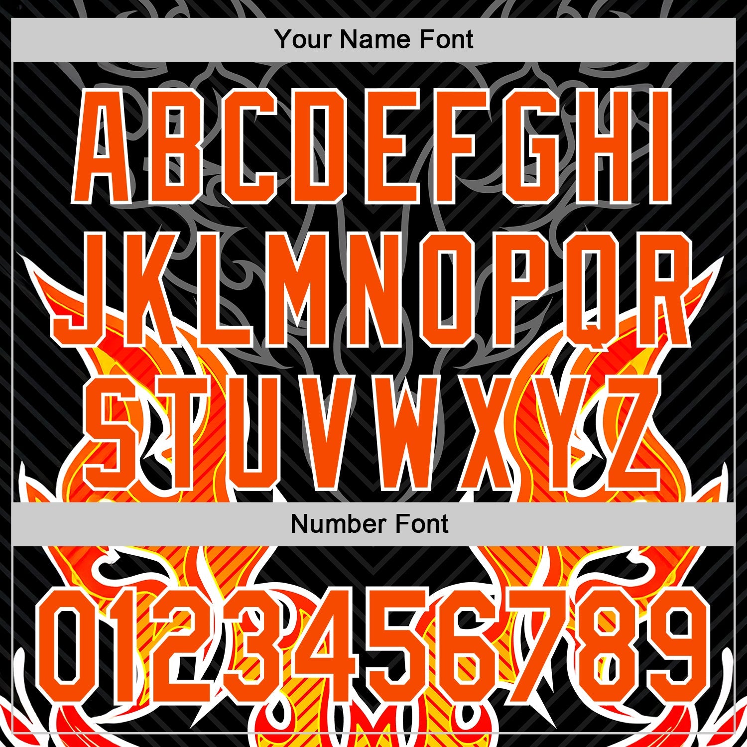 Custom Black Orange-White 3D Abstract Flame Sports Pullover Sweatshirt Hoodie