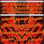 Custom Red Black-Yellow 3D Abstract Flame Sports Pullover Sweatshirt Hoodie