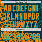 Custom Green Bay Orange-Aqua 3D Abstract Flame Sports Pullover Sweatshirt Hoodie