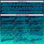 Custom Blue US Navy Blue-Aqua 3D Abstract Flame Sports Pullover Sweatshirt Hoodie