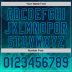 Custom Blue US Navy Blue-Aqua 3D Abstract Flame Sports Pullover Sweatshirt Hoodie