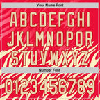 Custom Red City Cream 3D Abstract Flame Sports Pullover Sweatshirt Hoodie