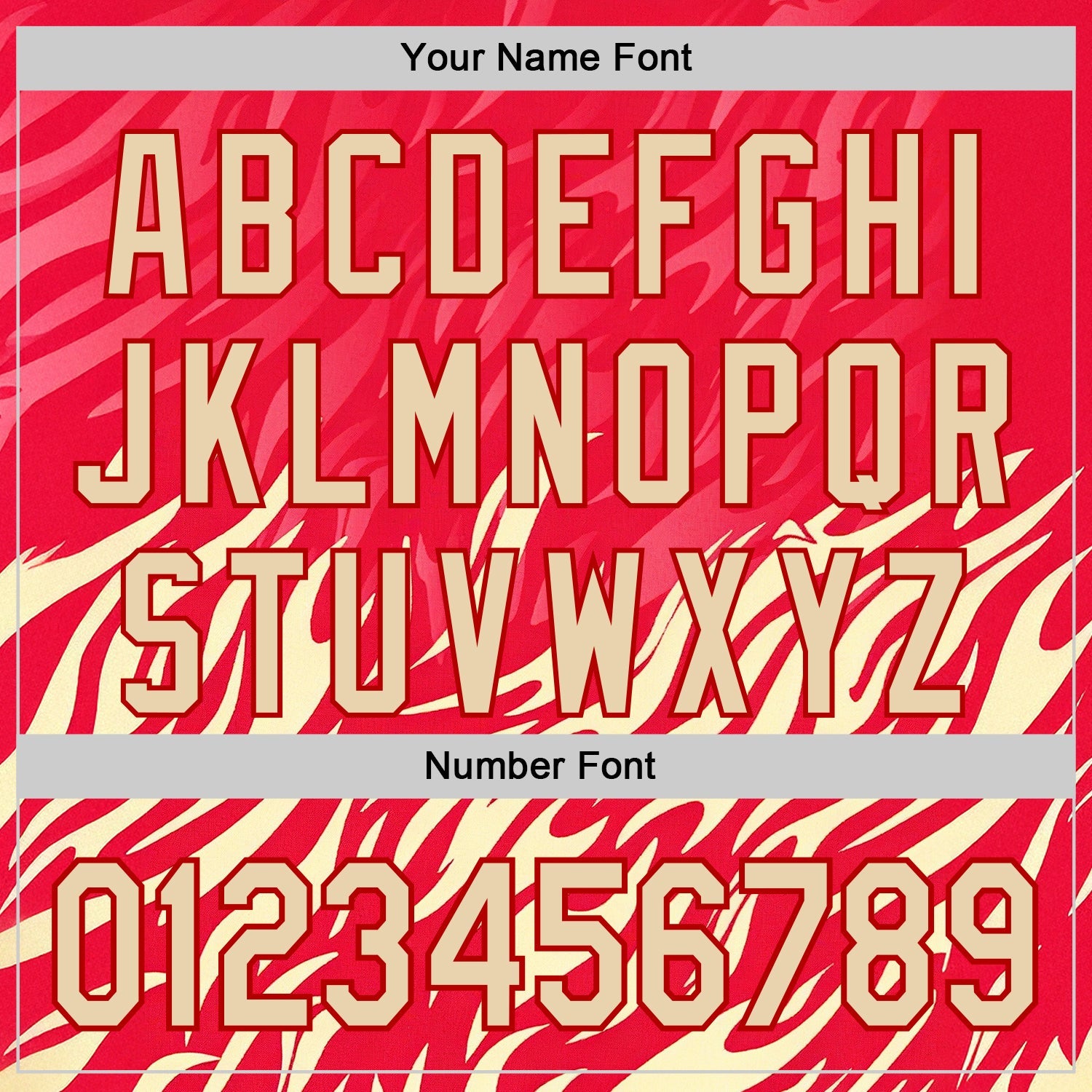 Custom Red City Cream 3D Abstract Flame Sports Pullover Sweatshirt Hoodie