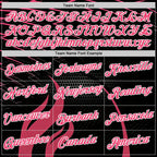 Custom Black Neon Pink-White 3D Abstract Flame Sports Pullover Sweatshirt Hoodie