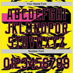 Custom Black Light Yellow-Pink 3D Abstract Flame Sports Pullover Sweatshirt Hoodie