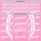 Custom Light Pink White 3D Abstract Flame Sports Pullover Sweatshirt Hoodie