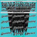 Custom Blue Black-White 3D Abstract Flame Sports Pullover Sweatshirt Hoodie