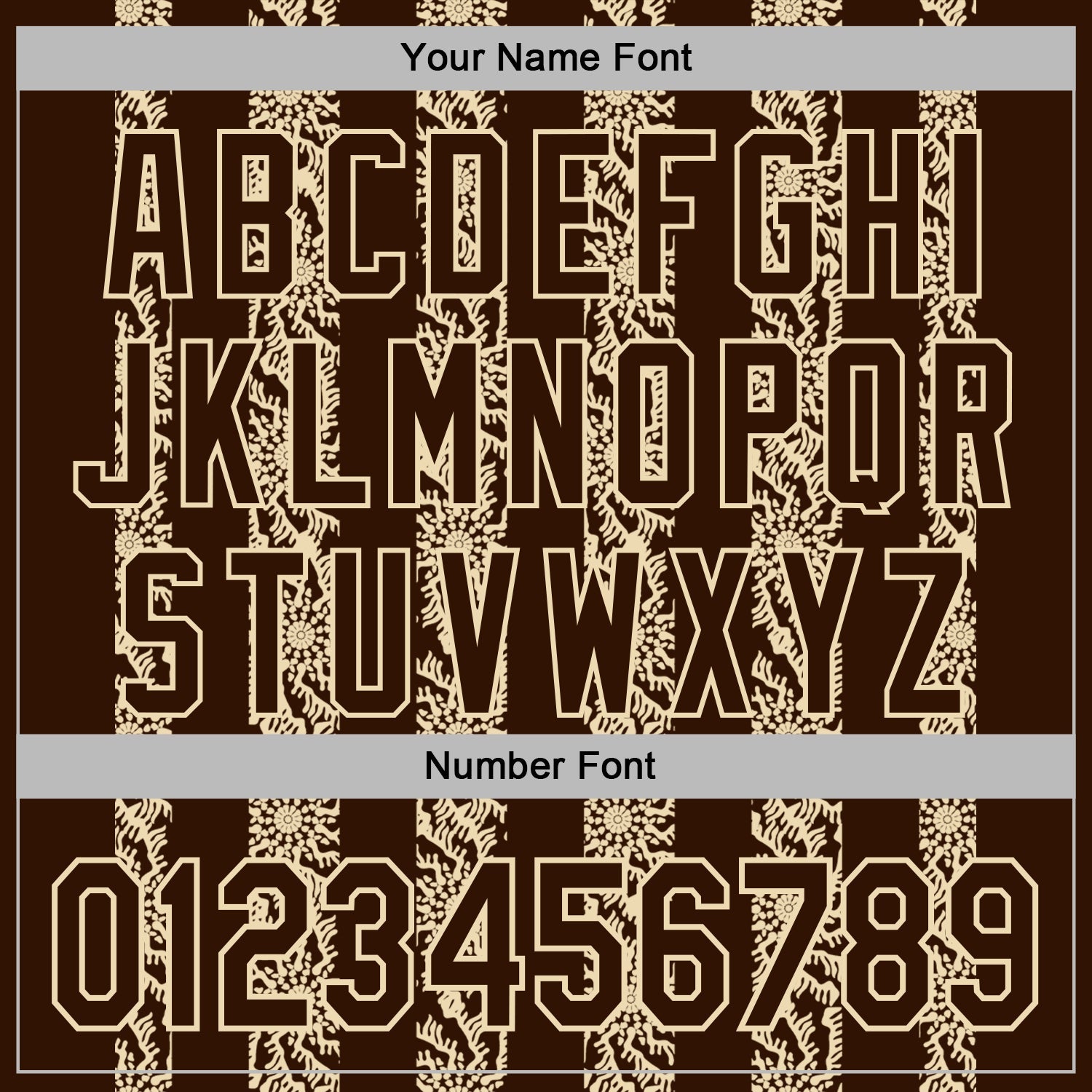 Custom Stitched Brown Cream 3D Pattern Design Abstract Shape Sports Pullover Sweatshirt Hoodie