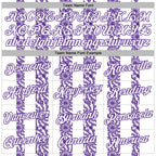 Custom Stitched White Purple 3D Pattern Design Abstract Shape Sports Pullover Sweatshirt Hoodie