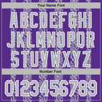 Custom Stitched Purple Gray-White 3D Pattern Design Abstract Shape Sports Pullover Sweatshirt Hoodie