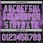 Custom Stitched Black Medium Purple-White 3D Pattern Design Dripping Splatter Sports Pullover Sweatshirt Hoodie