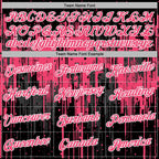 Custom Stitched Black Neon Pink-White 3D Pattern Design Dripping Splatter Sports Pullover Sweatshirt Hoodie