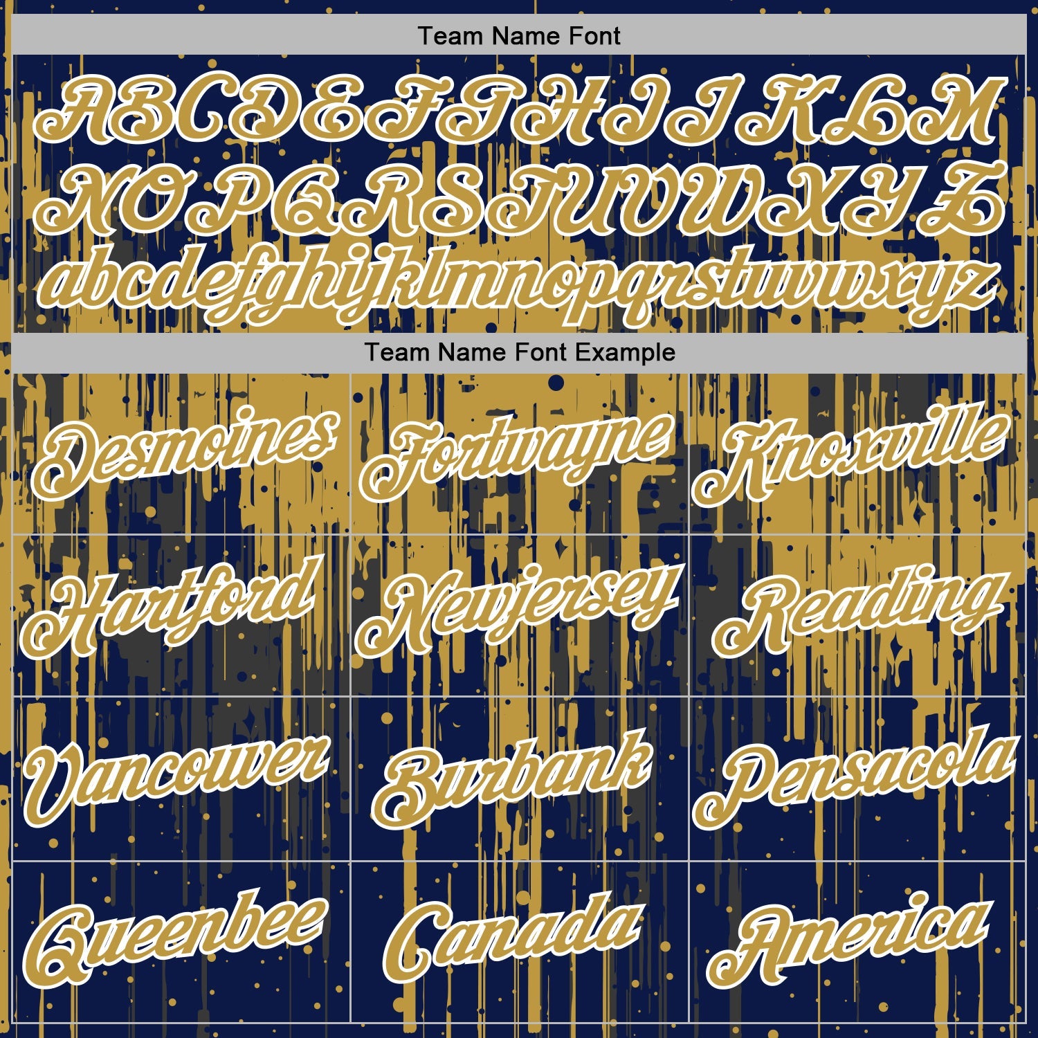 Custom Stitched Navy Old Gold-White 3D Pattern Design Dripping Splatter Sports Pullover Sweatshirt Hoodie