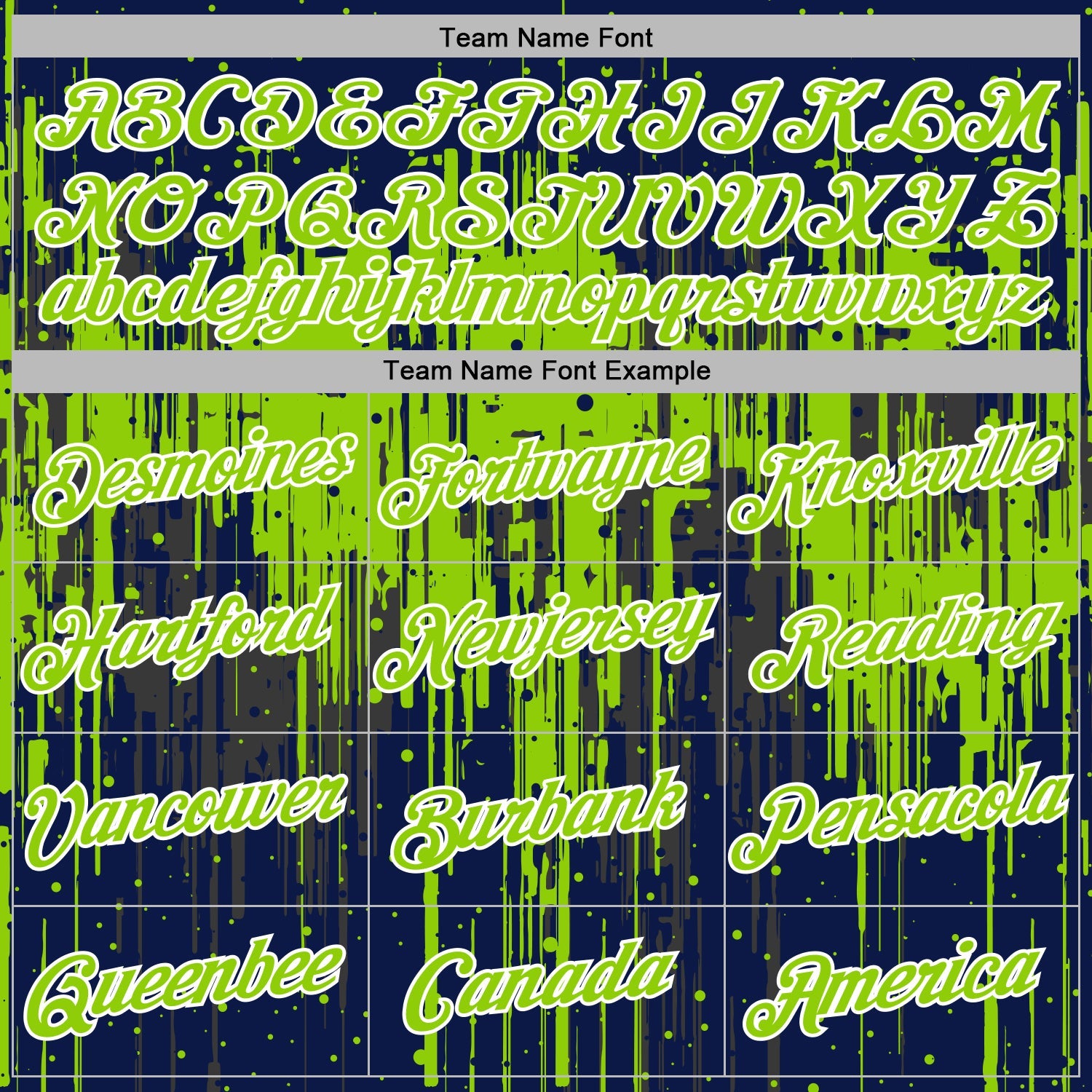 Custom Stitched Navy Neon Green-White 3D Pattern Design Dripping Splatter Sports Pullover Sweatshirt Hoodie