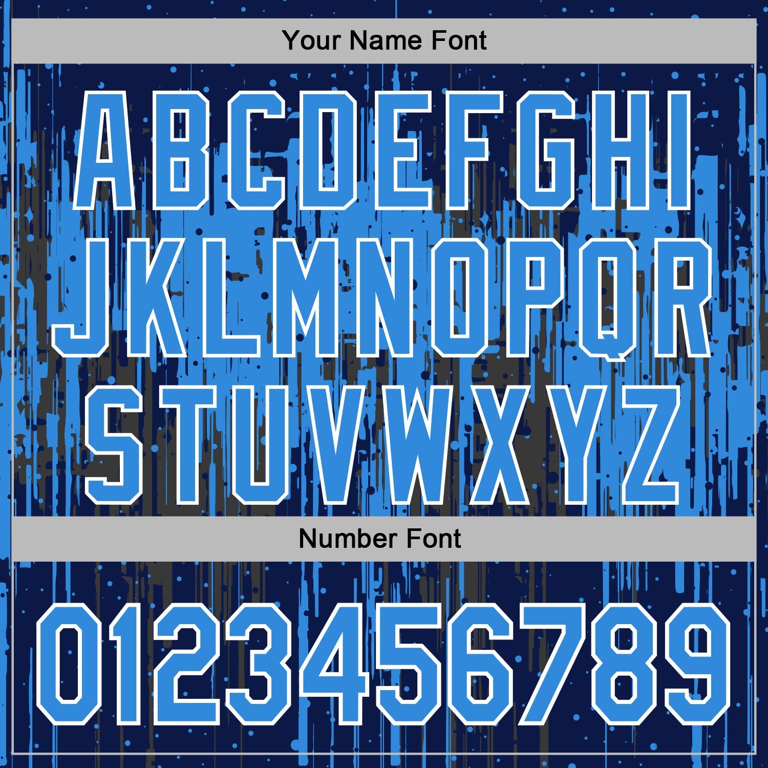 Custom Stitched Navy Powder Blue-White 3D Pattern Design Dripping Splatter Sports Pullover Sweatshirt Hoodie