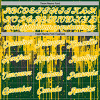 Custom Stitched Green Yellow-White 3D Pattern Design Dripping Splatter Sports Pullover Sweatshirt Hoodie