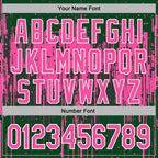 Custom Stitched Green Pink-White 3D Pattern Design Dripping Splatter Sports Pullover Sweatshirt Hoodie