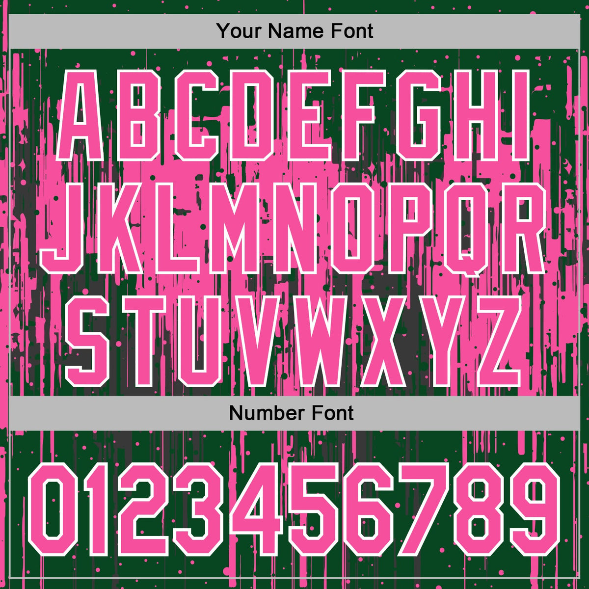 Custom Stitched Green Pink-White 3D Pattern Design Dripping Splatter Sports Pullover Sweatshirt Hoodie