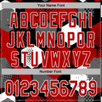 Custom Stitched Black Red-White 3D Pattern Design Geometric Shape Sports Pullover Sweatshirt Hoodie