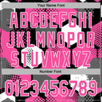 Custom Stitched Black Pink-White 3D Pattern Design Geometric Shape Sports Pullover Sweatshirt Hoodie