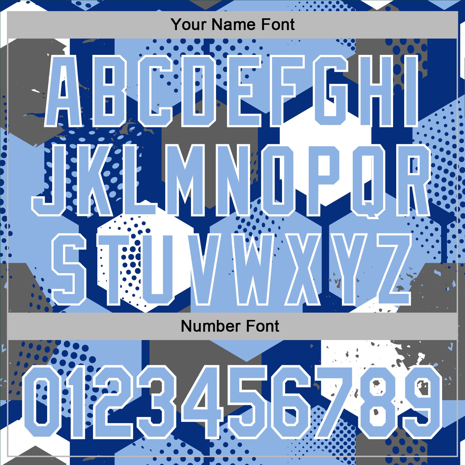 Custom Stitched Royal Light Blue-White 3D Pattern Design Geometric Shape Sports Pullover Sweatshirt Hoodie