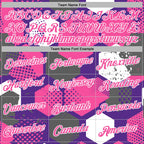 Custom Stitched Purple Pink-White 3D Pattern Design Geometric Shape Sports Pullover Sweatshirt Hoodie