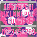 Custom Stitched Purple Pink-White 3D Pattern Design Geometric Shape Sports Pullover Sweatshirt Hoodie