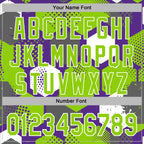 Custom Stitched Purple Neon Green-White 3D Pattern Design Geometric Shape Sports Pullover Sweatshirt Hoodie
