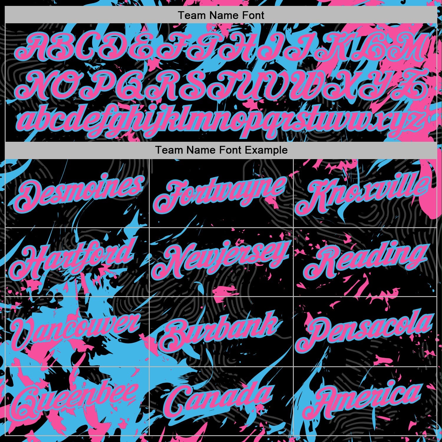 Custom Stitched Black Pink-Sky Blue 3D Pattern Design Splash Sports Pullover Sweatshirt Hoodie