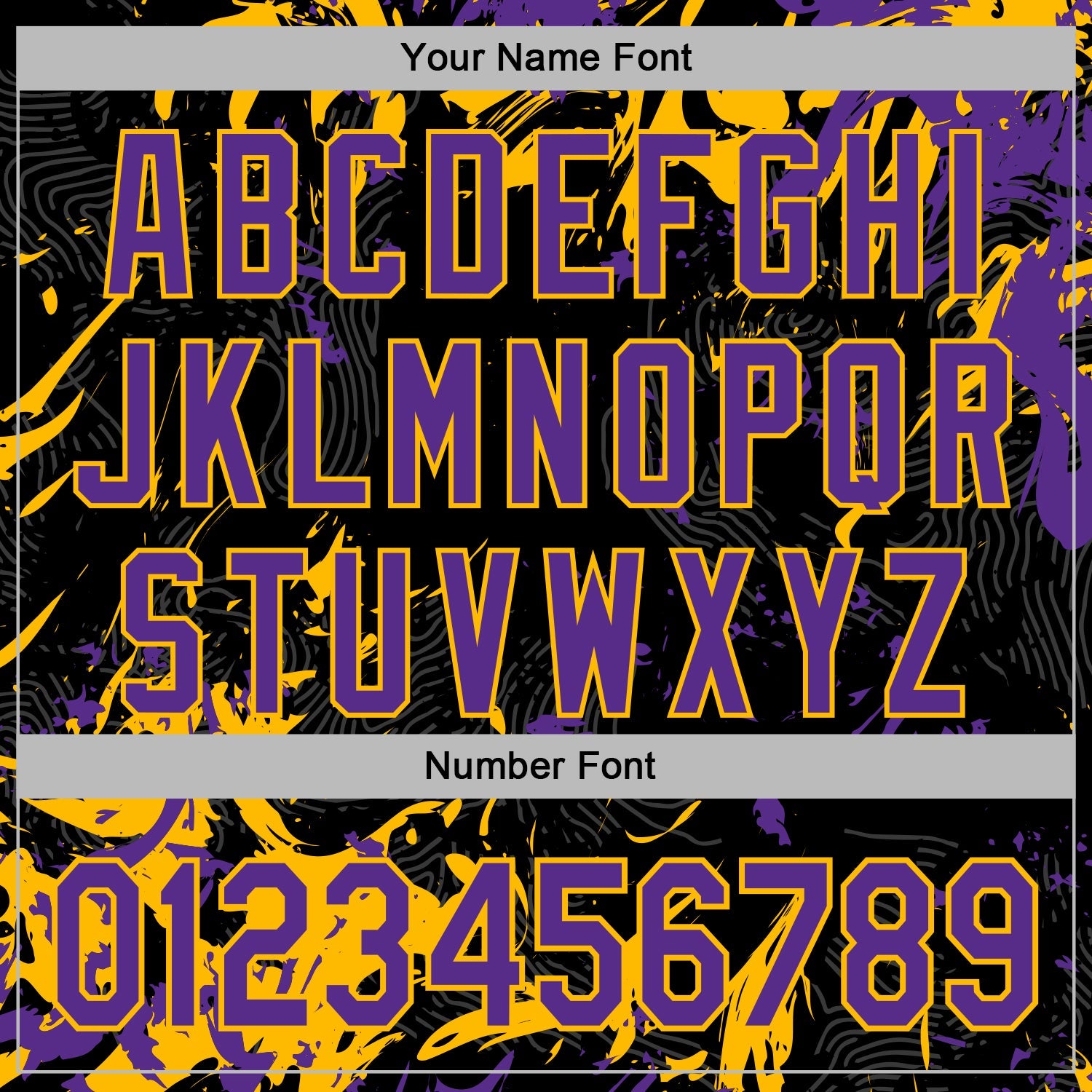 Custom Stitched Black Purple-Gold 3D Pattern Design Splash Sports Pullover Sweatshirt Hoodie