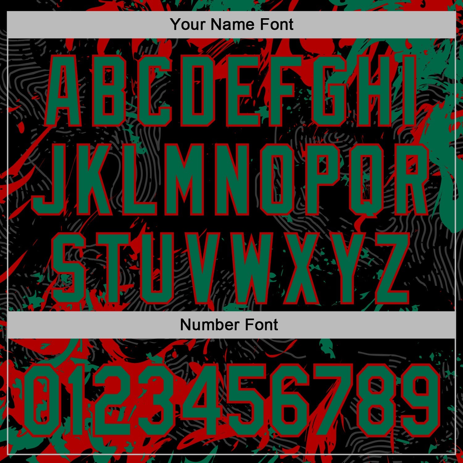 Custom Stitched Black Kelly Green-Red 3D Pattern Design Splash Sports Pullover Sweatshirt Hoodie