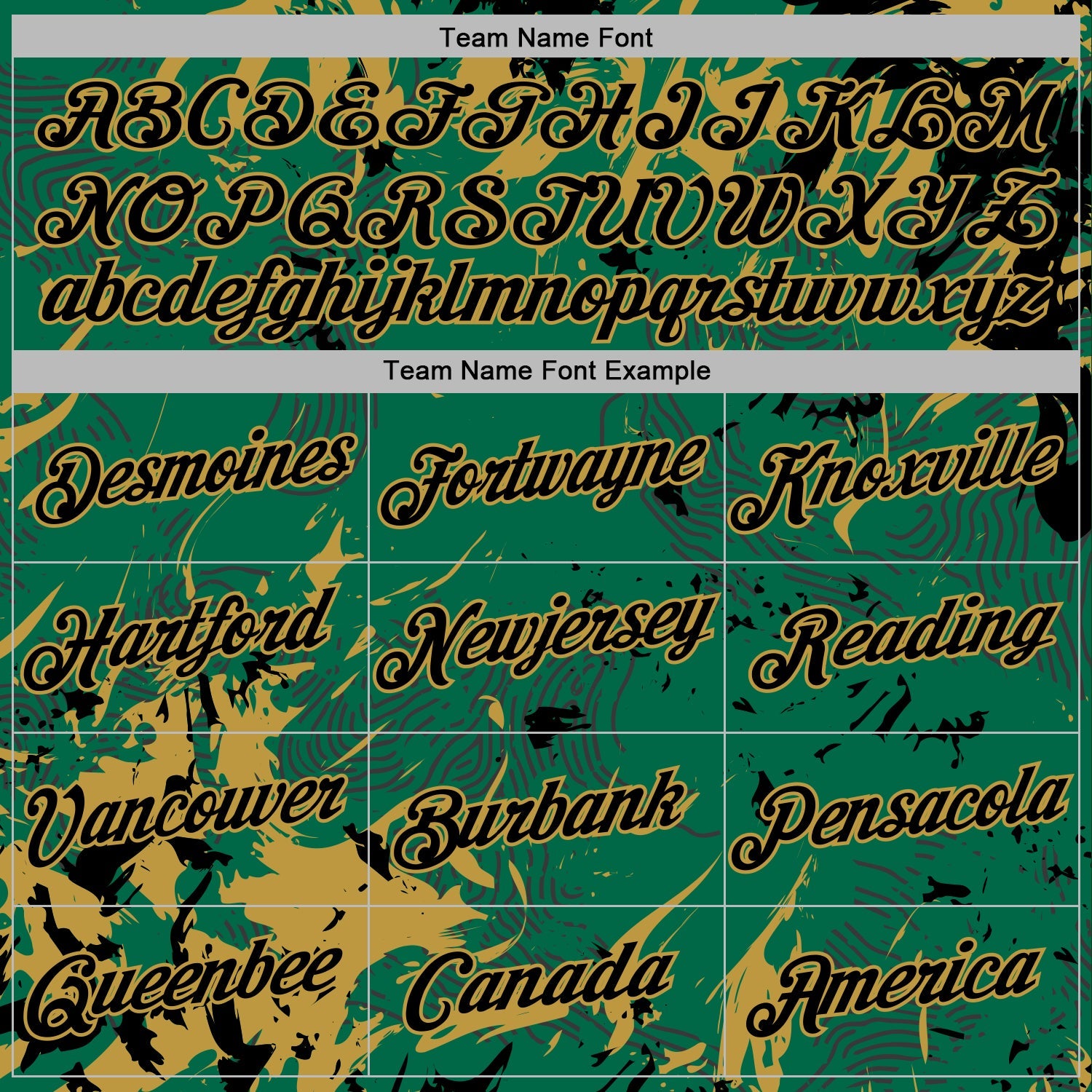 Custom Stitched Kelly Green Black-Old Gold 3D Pattern Design Splash Sports Pullover Sweatshirt Hoodie