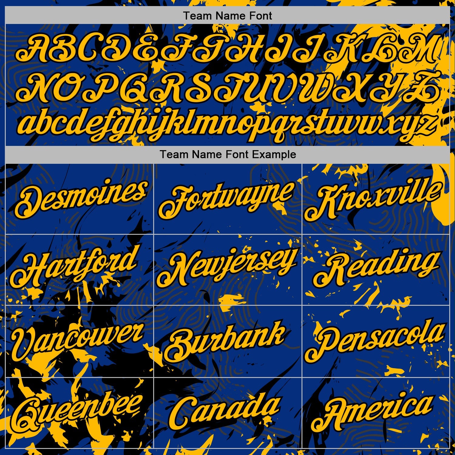 Custom Stitched Royal Gold-Black 3D Pattern Design Splash Sports Pullover Sweatshirt Hoodie