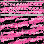 Custom Stitched Black Pink-White 3D Pattern Design Splash Torn Paper Style Sports Pullover Sweatshirt Hoodie